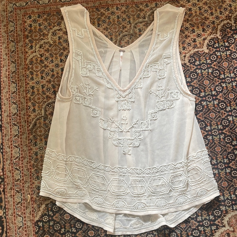 Free People beaded top